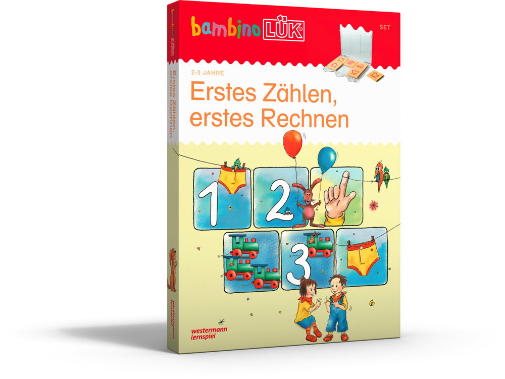 LÜK bambinoLÜK Set Buch und Kontrollgerät Erstes Zählen, erstes Rechnen ab 3 Jahren 7540