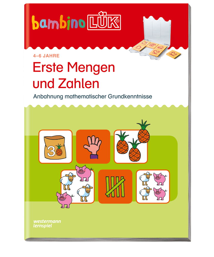 LÜK bambinoLÜK Buch Erste Mengen und Zahlen ab 4 Jahren 7672