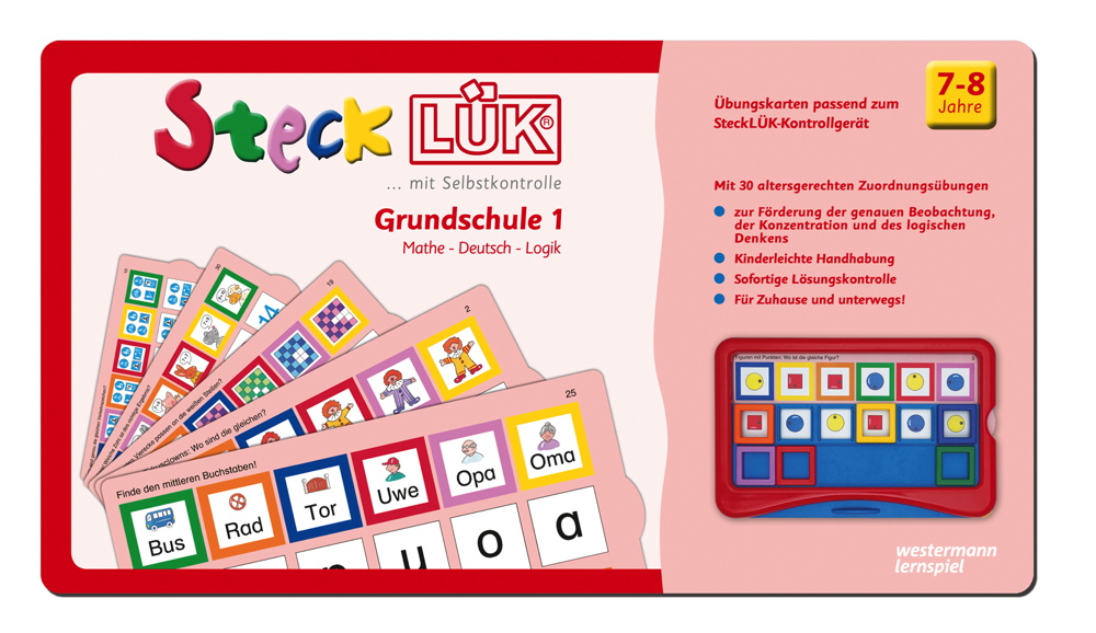 LÜK SteckLÜK Grundschule mix 1 Mathe - Deutsch - Logik ab 7 Jahren 8221