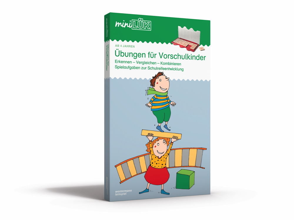 LÜK MiniLÜK Set Bücher und Kontrollgerät Übungen für Vorschulkinder ab 4 Jahren 105
