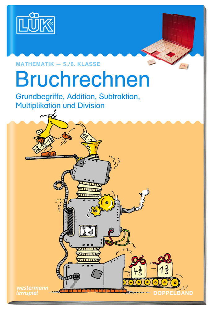 LÜK Buch Bruchrechnen Doppelband ab 10 Jahren 558