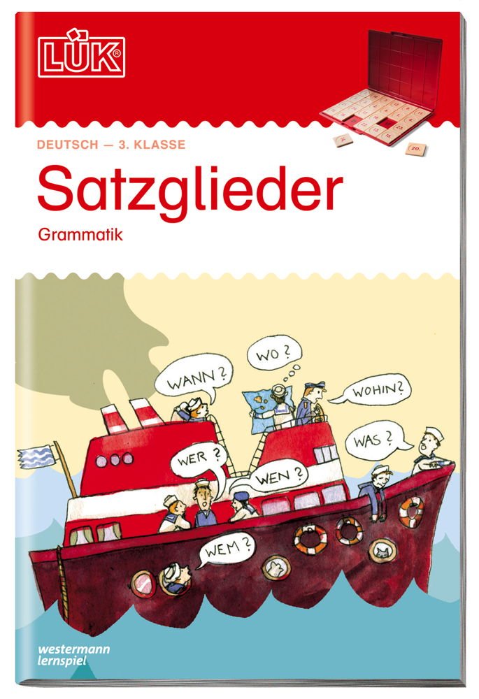 LÜK Buch Satzglieder Grammatik ab Klasse 3 ab 8 Jahren 637