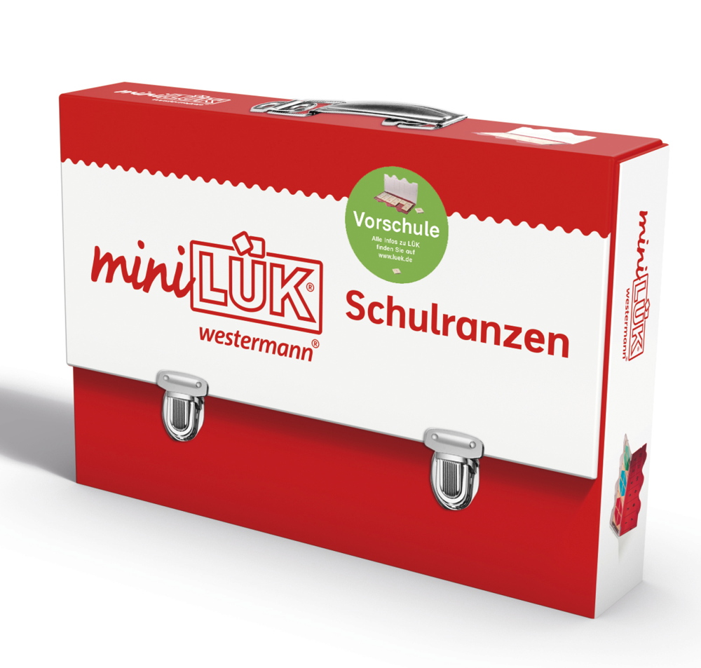 LÜK MiniLÜK Set 7 Bücher und Kontrollgerät Schulranzen Vorschule ab 5 Jahren 245052