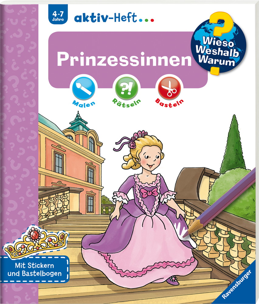 Ravensburger Buch Wieso? Weshalb? Warum? aktiv-Heft Prinzessinnen 32668