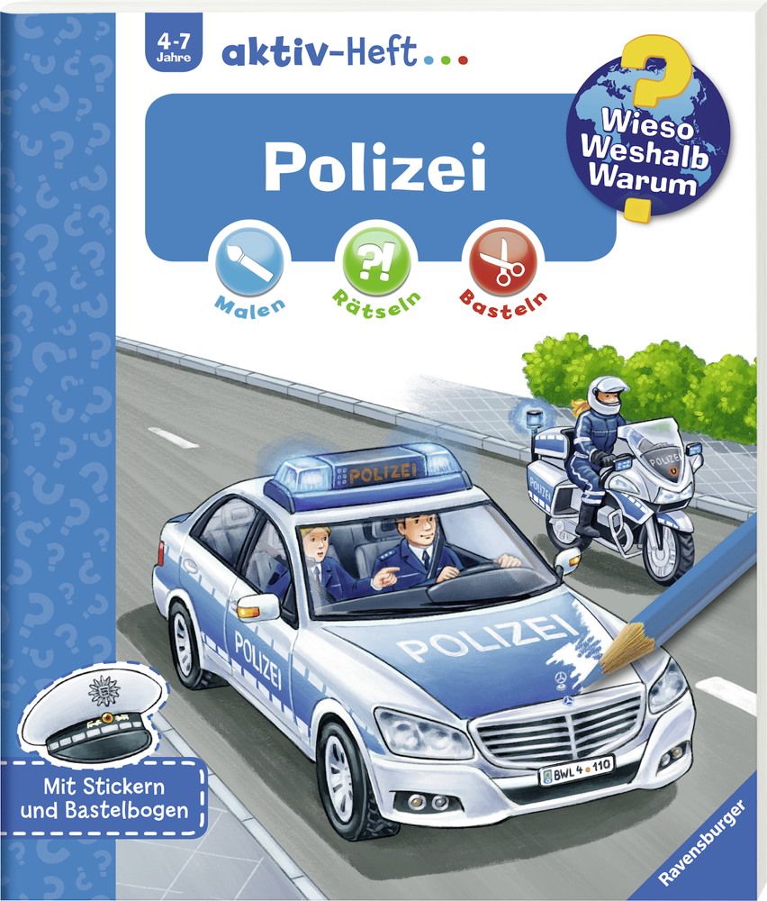 Ravensburger Buch Wieso? Weshalb? Warum? aktiv-Heft Polizei 32686