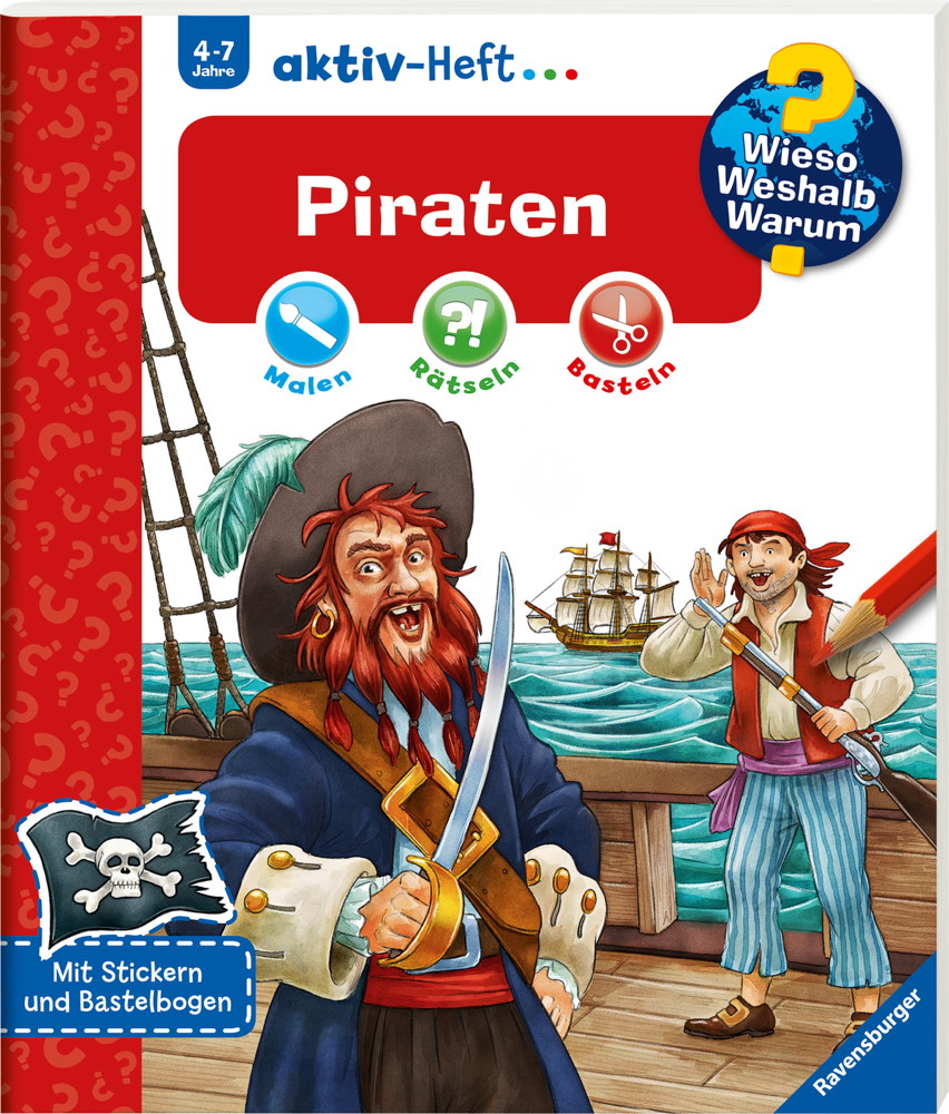 Ravensburger Buch Wieso? Weshalb? Warum? aktiv-Heft Piraten 32694