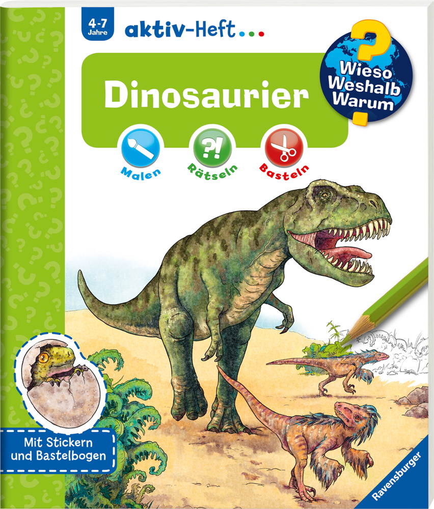 Ravensburger Buch Wieso? Weshalb? Warum? aktiv-Heft Dinosaurier 32696