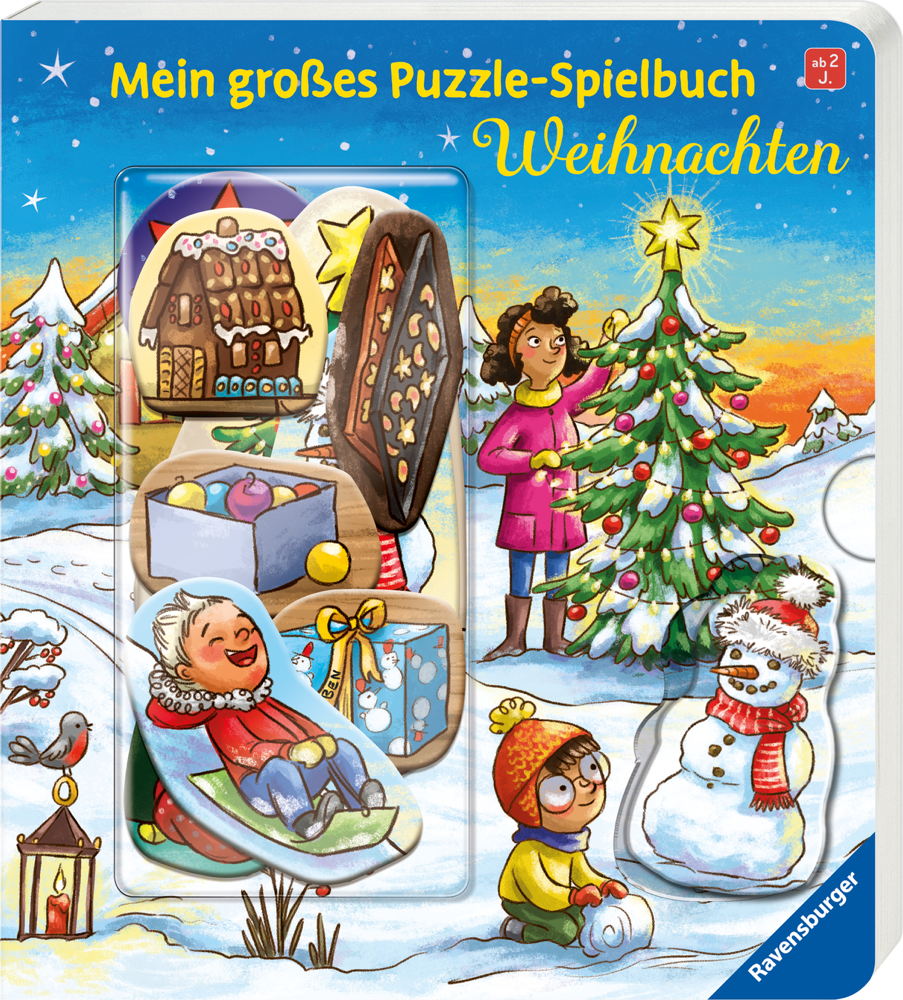 Ravensburger Pappbilderbuch Mein großes Puzzle Spielbuch Weihnachten 41094