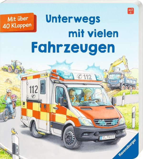 Ravensburger Buch Pappbilderbuch Unterwegs mit vielen Fahrzeugen 41682