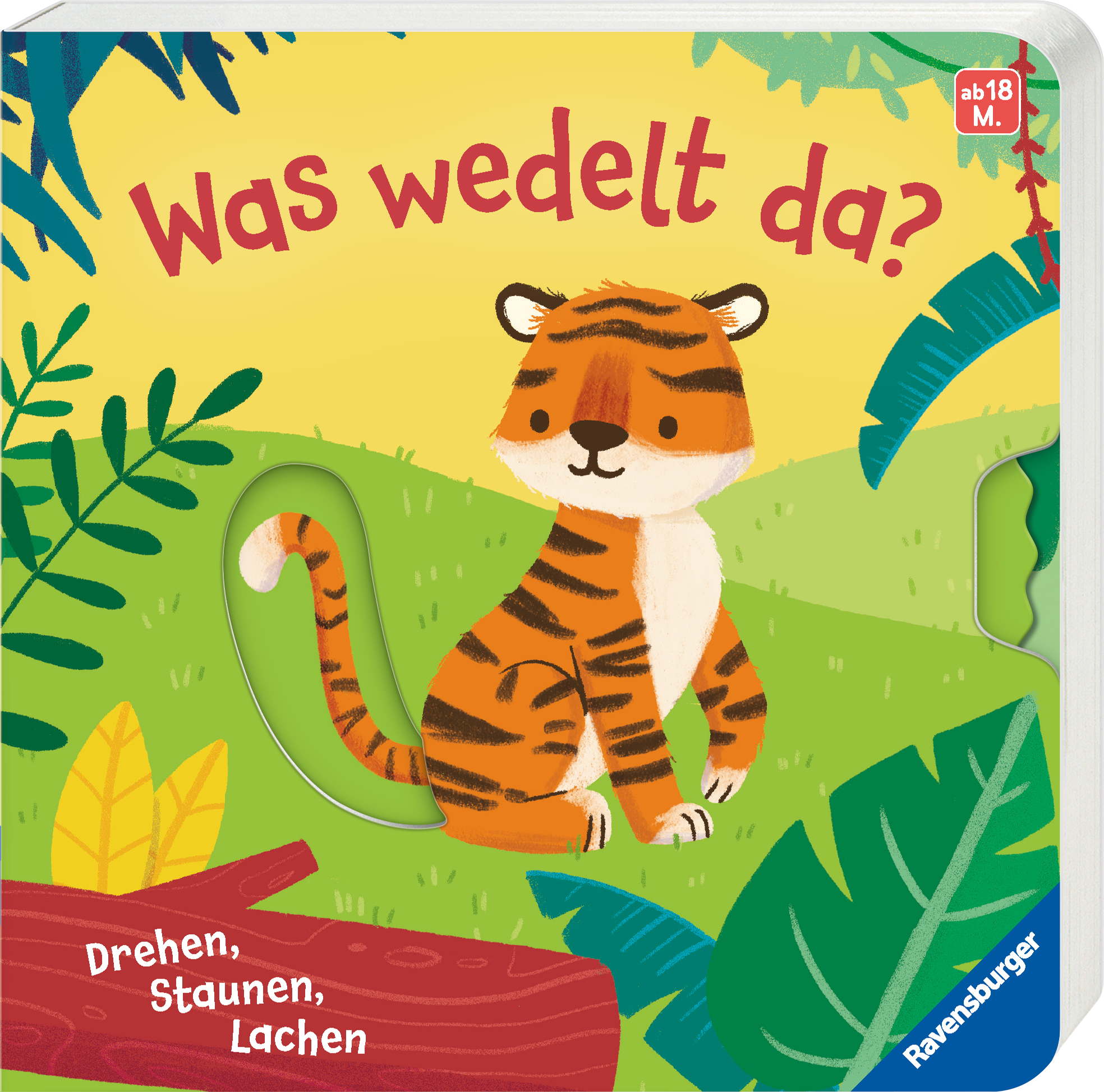 Ravensburger Buch Pappbilderbuch Mitmachen Was wedelt da? 42071
