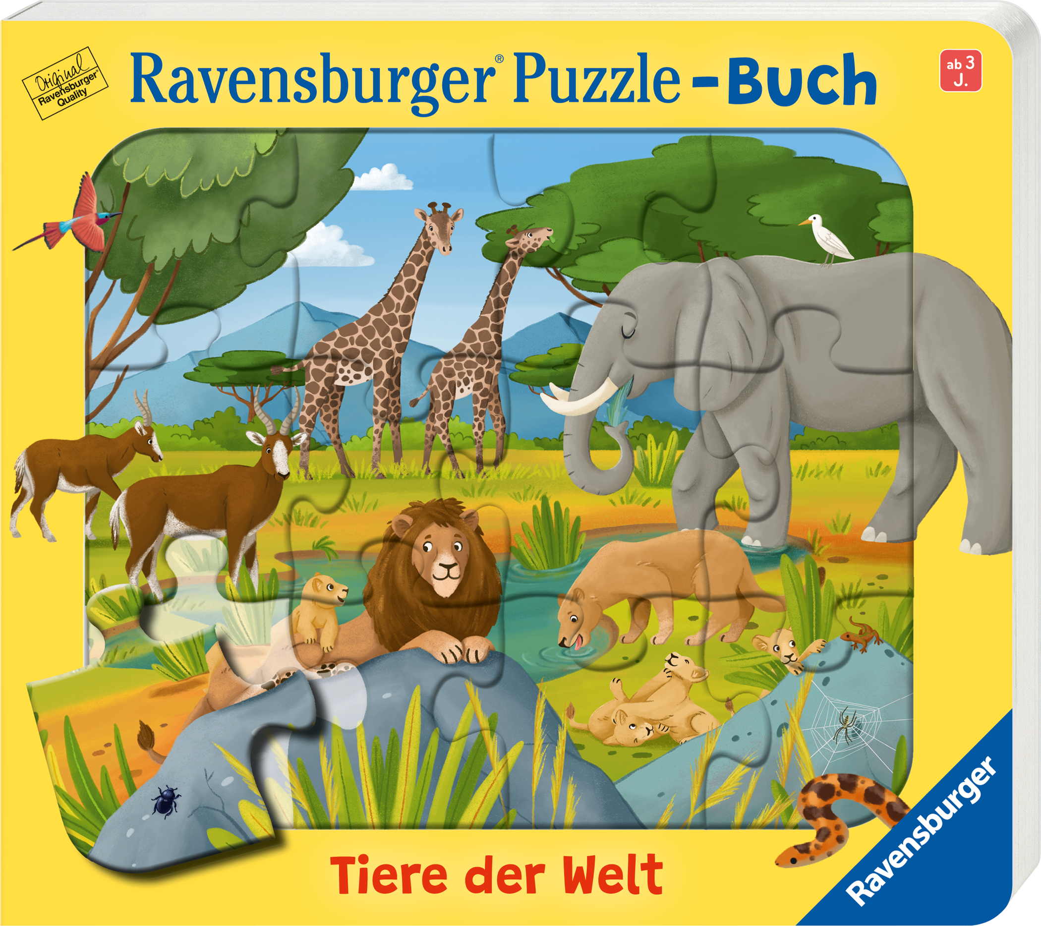 Ravensburger Buch Pappbilderbuch Mitmachen PuzzleBuch Tiere der Welt 42079