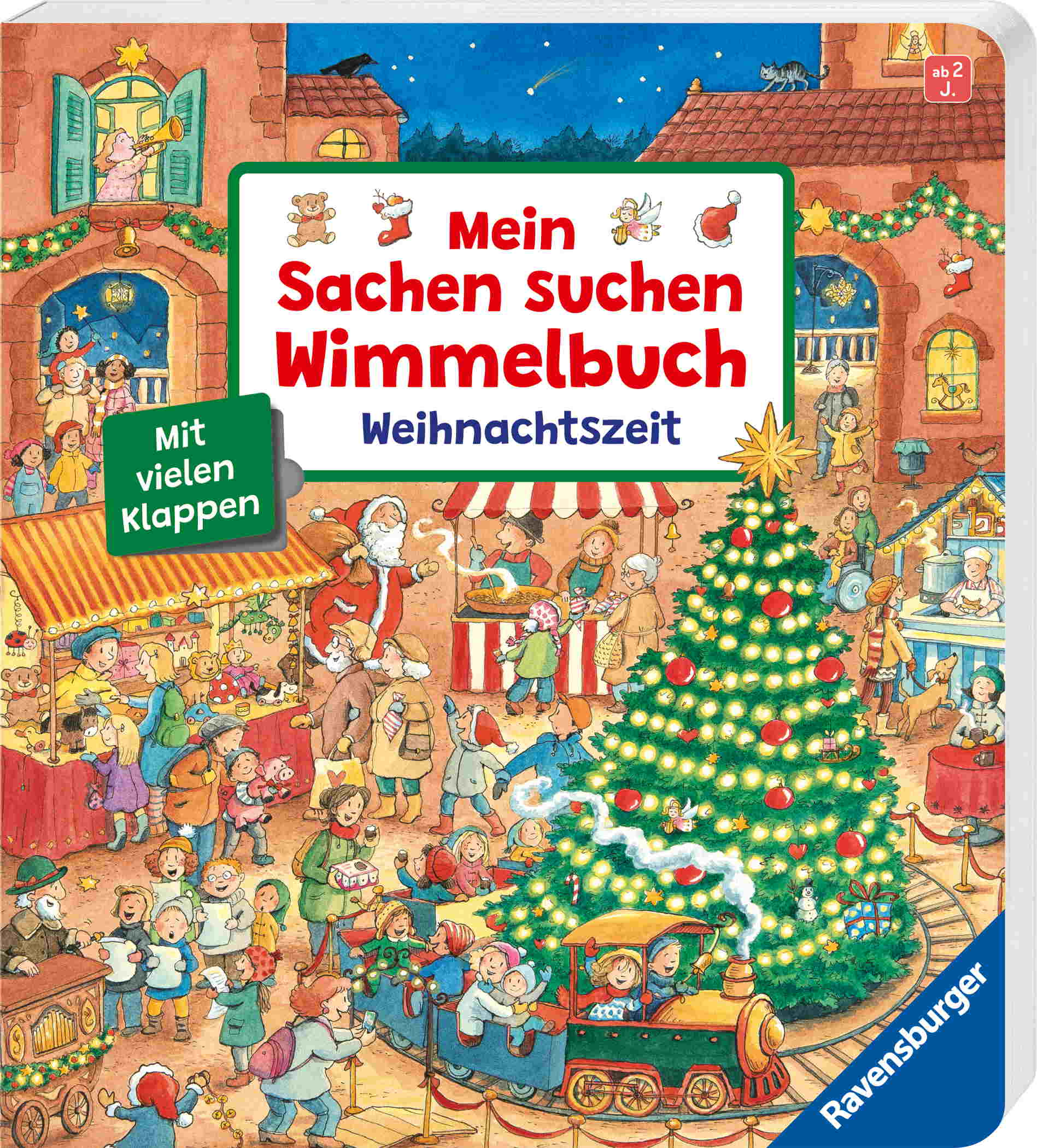 Ravensburger Buch Pappbilderbuch Spracherwerb Sachen suchen Mein Wimmelbuch Weihnachtszeit 42122