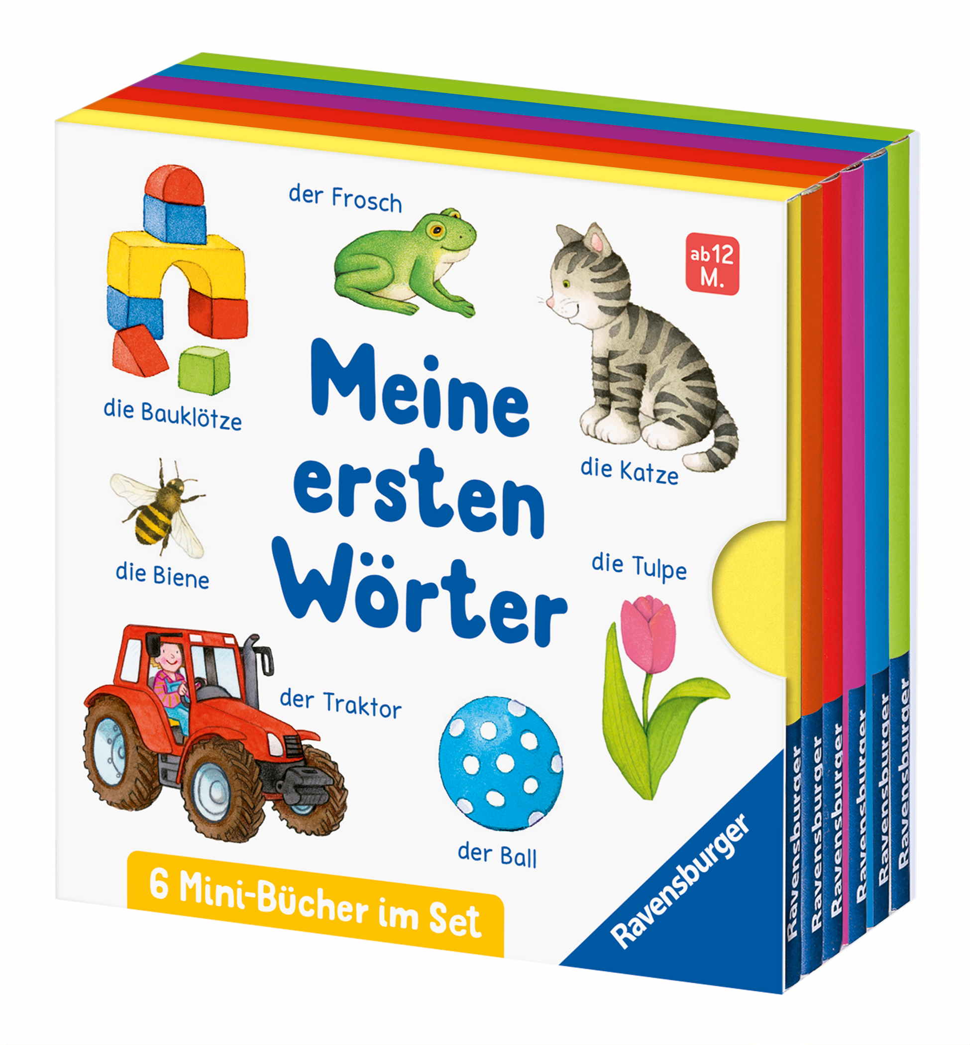 Ravensburger Buch Pappbilderbuch Spracherwerb Meine ersten Wörter 6 Mini Bücher im Set 42163