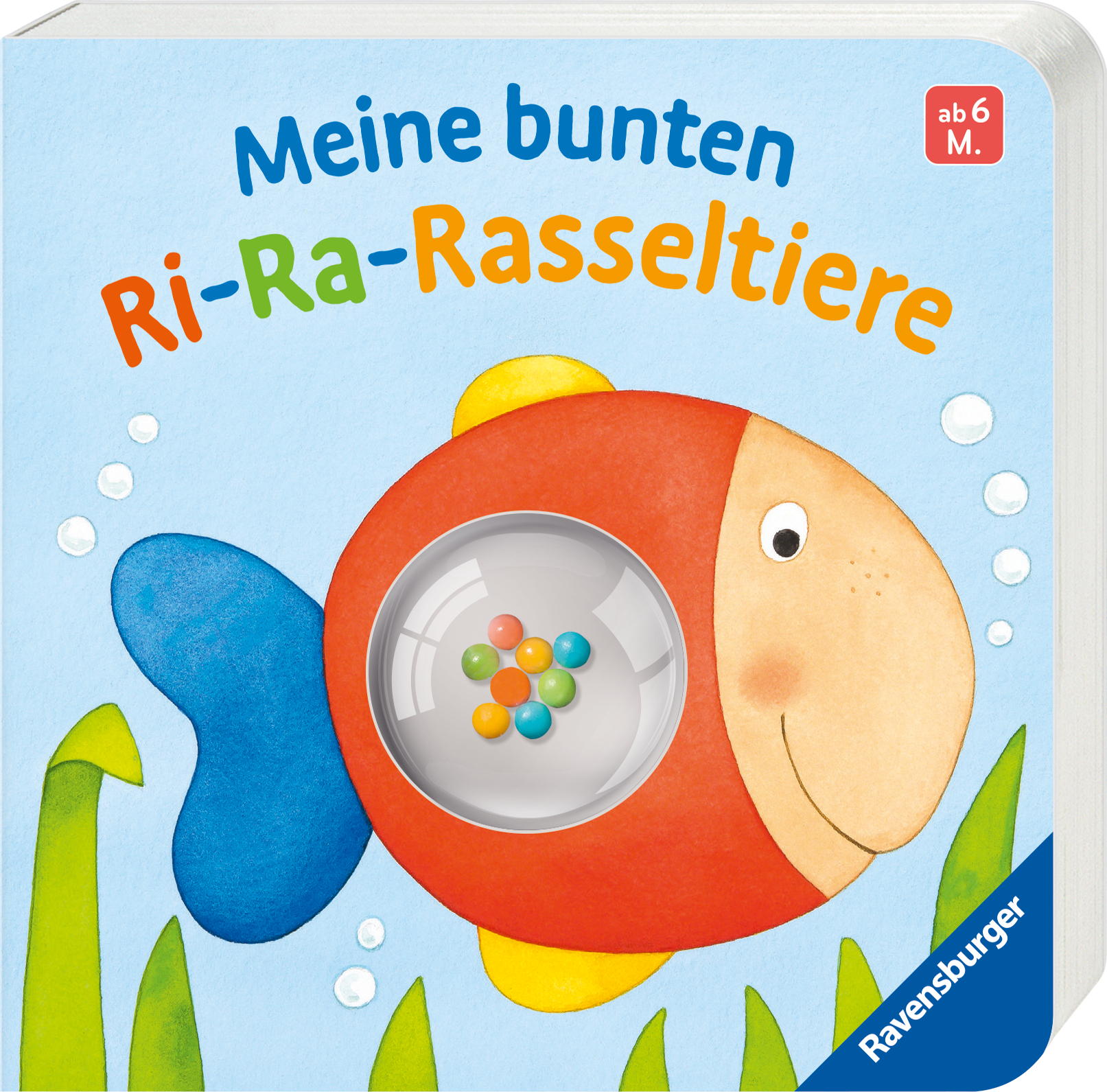 Ravensburger Buch Pappbilderbuch Mitmachen Meine bunten Ri-Ra-Rasseltiere 42165