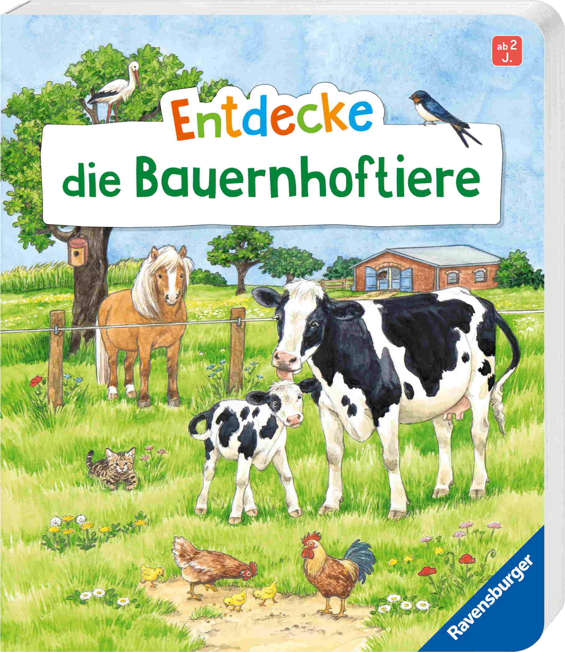 Ravensburger Buch Pappbilderbuch Wissen und Lernen Entdecke die Bauernhoftiere 42217