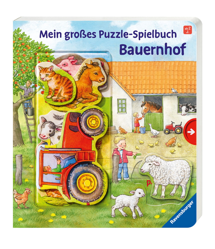 Ravensburger Pappbilderbuch Mein großes Puzzle Spielbuch Bauernhof 43482