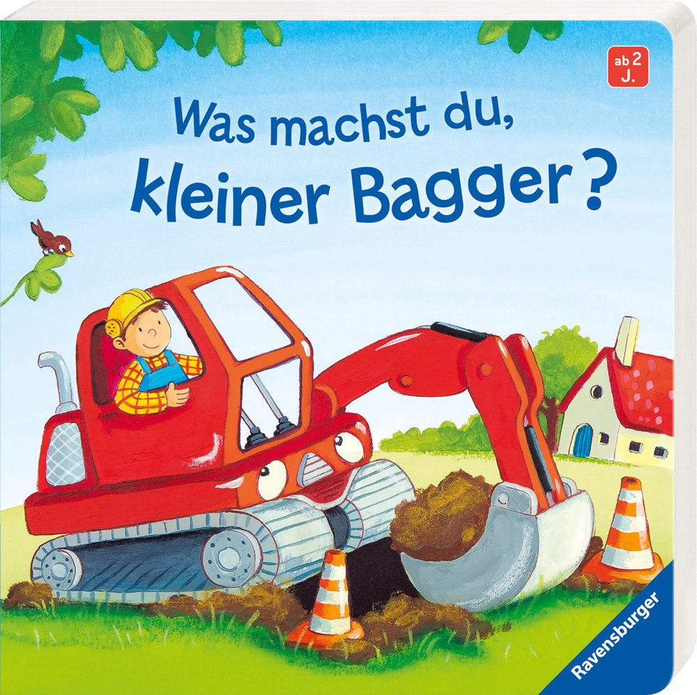 Ravensburger Pappbilderbuch Was machst du, kleiner Bagger? 43526