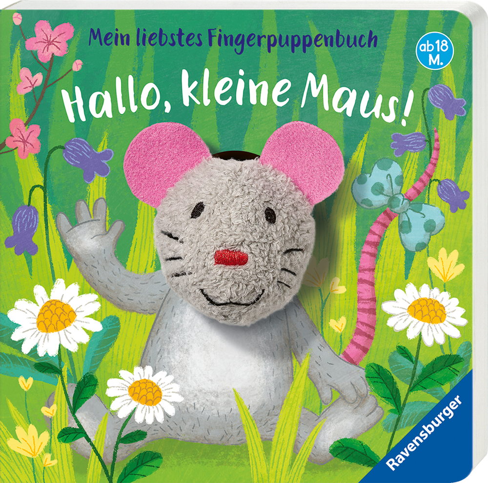 Ravensburger Pappbilderbuch Mein liebstes Fingerpuppenbuch Hallo, kleine Maus! 43806