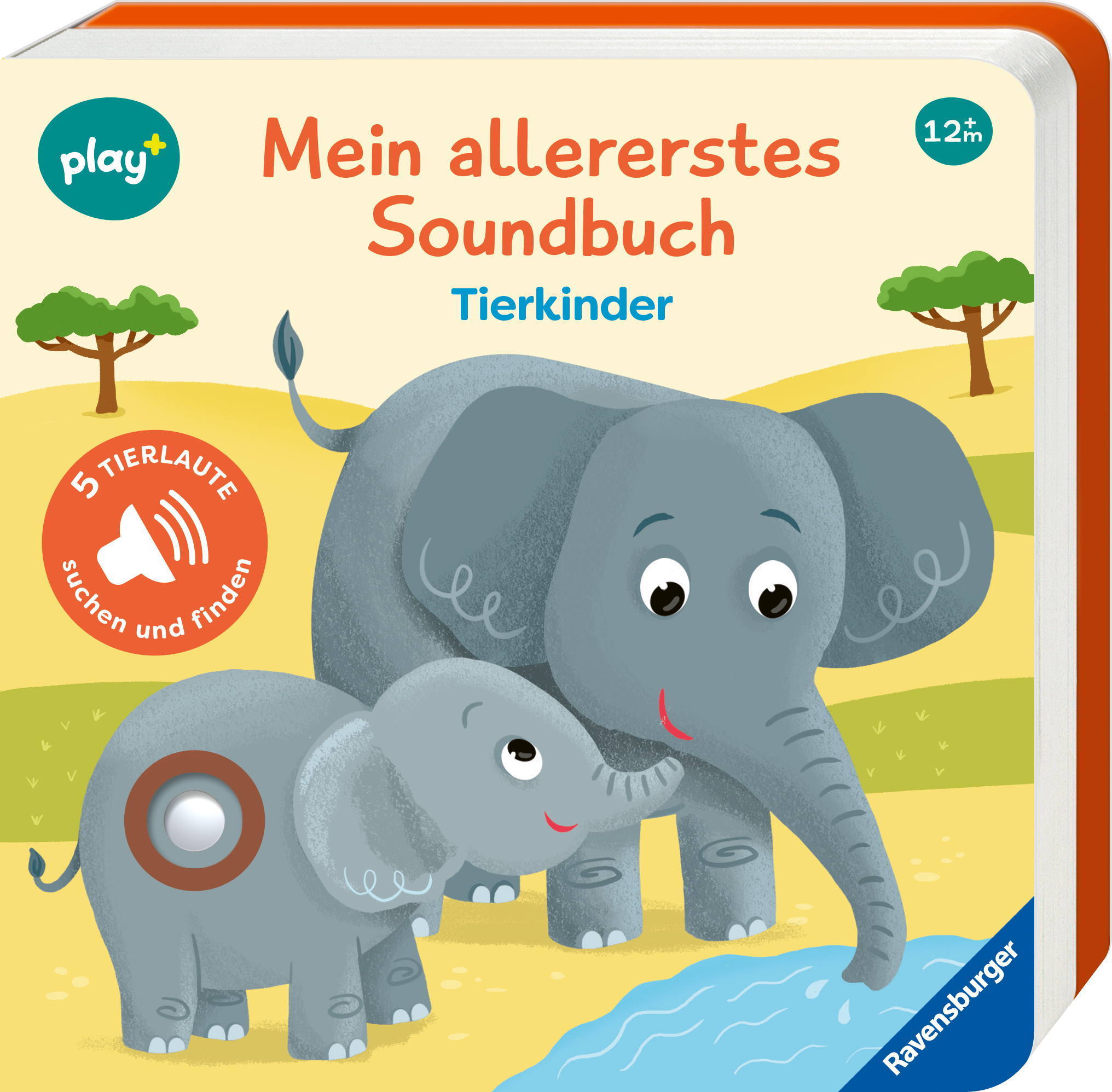 Ravensburger Buch Pappbilderbuch play+ Mein allererstes Soundbuch Tierkinder 45629
