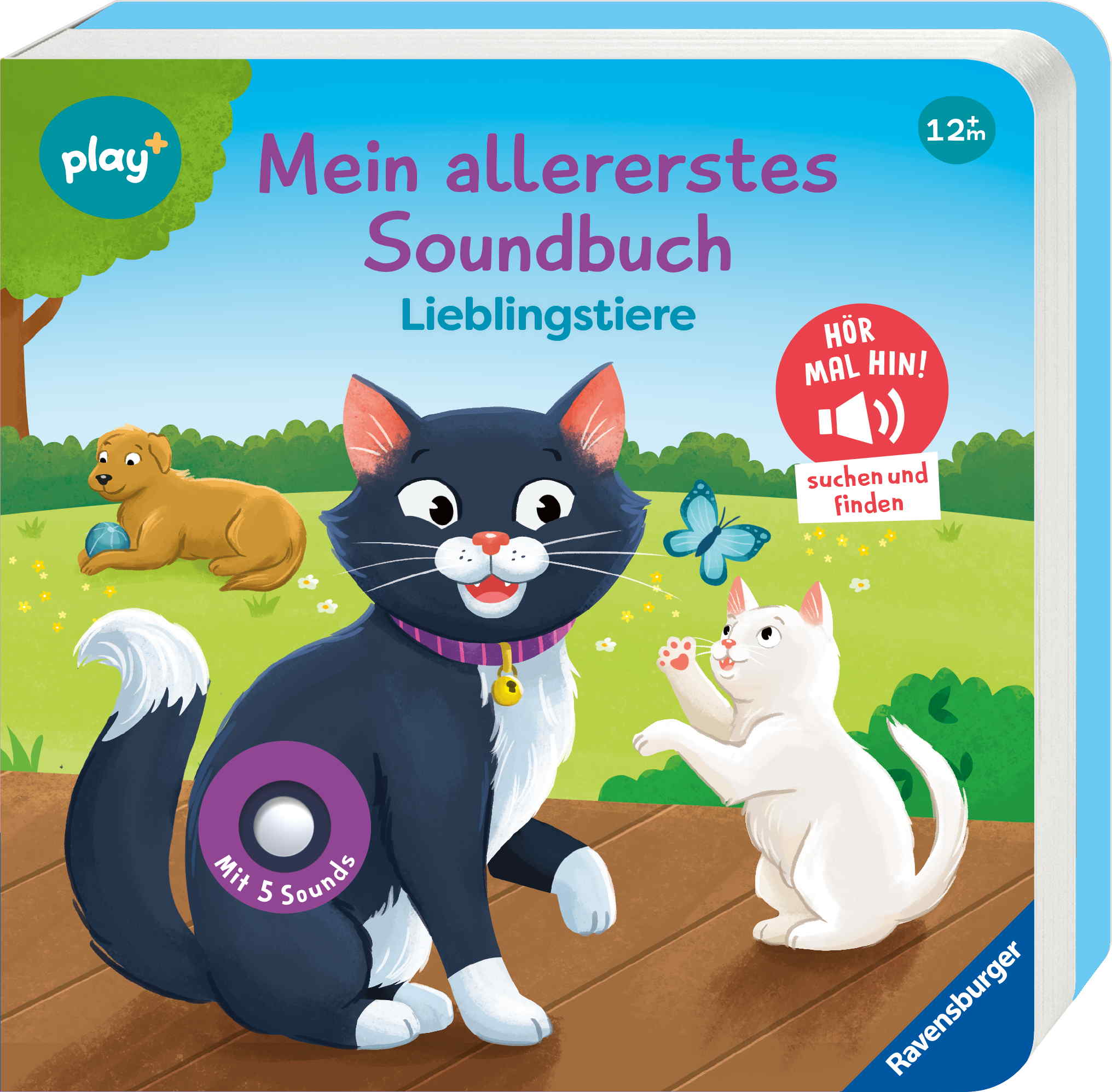 Ravensburger Buch Play+ Mein allererstes Soundbuch Lieblingstiere ab 12 Monate 45645