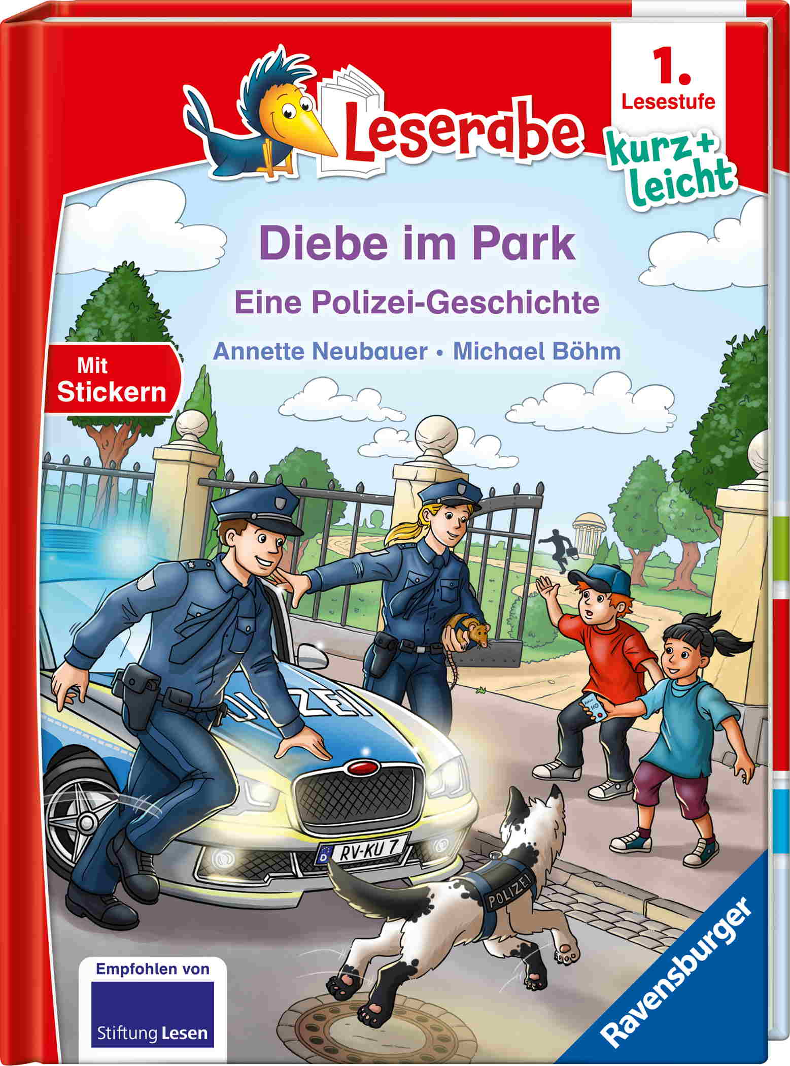 Ravensburger Buch Leserabe 1. Lesestufe Kurz und leicht Diebe im Park Eine Polizei Geschichte 46445