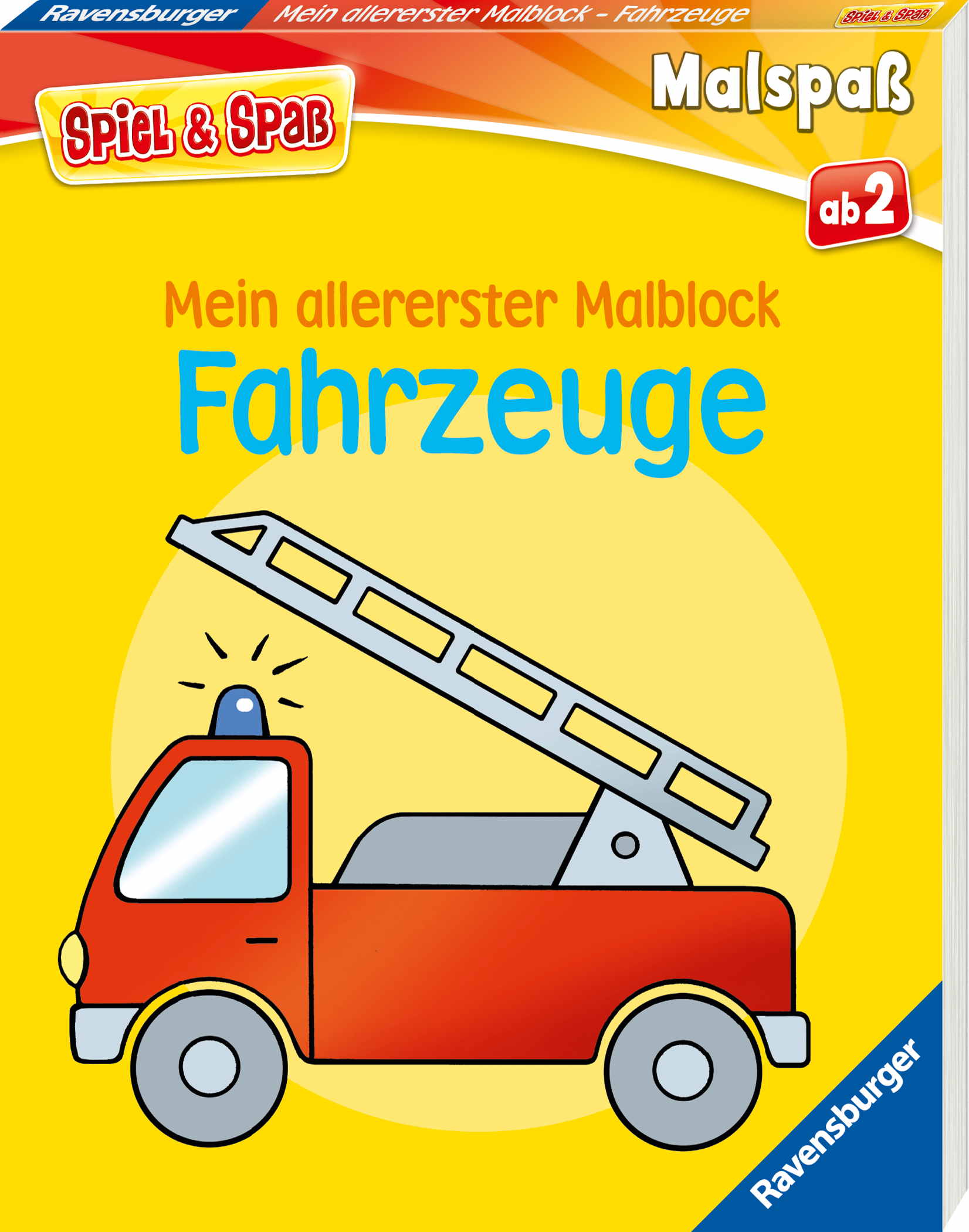 Ravensburger Buch Kreativit�t Spiel & Spa� Mein allererster Malblock Fahrzeuge 48847