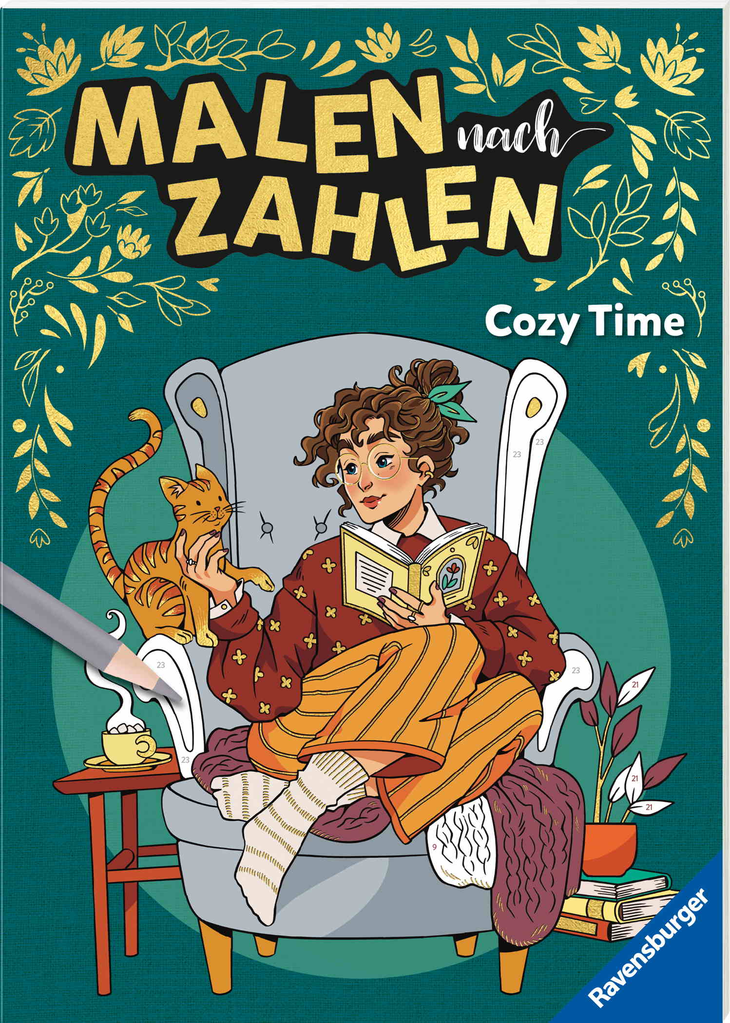 Ravensburger Buch Kreativität Malen nach Zahlen Cozy Time 48855