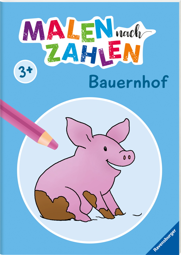 Ravensburger Buch Kreativität Malen nach Zahlen ab 3 Bauernhof 48974