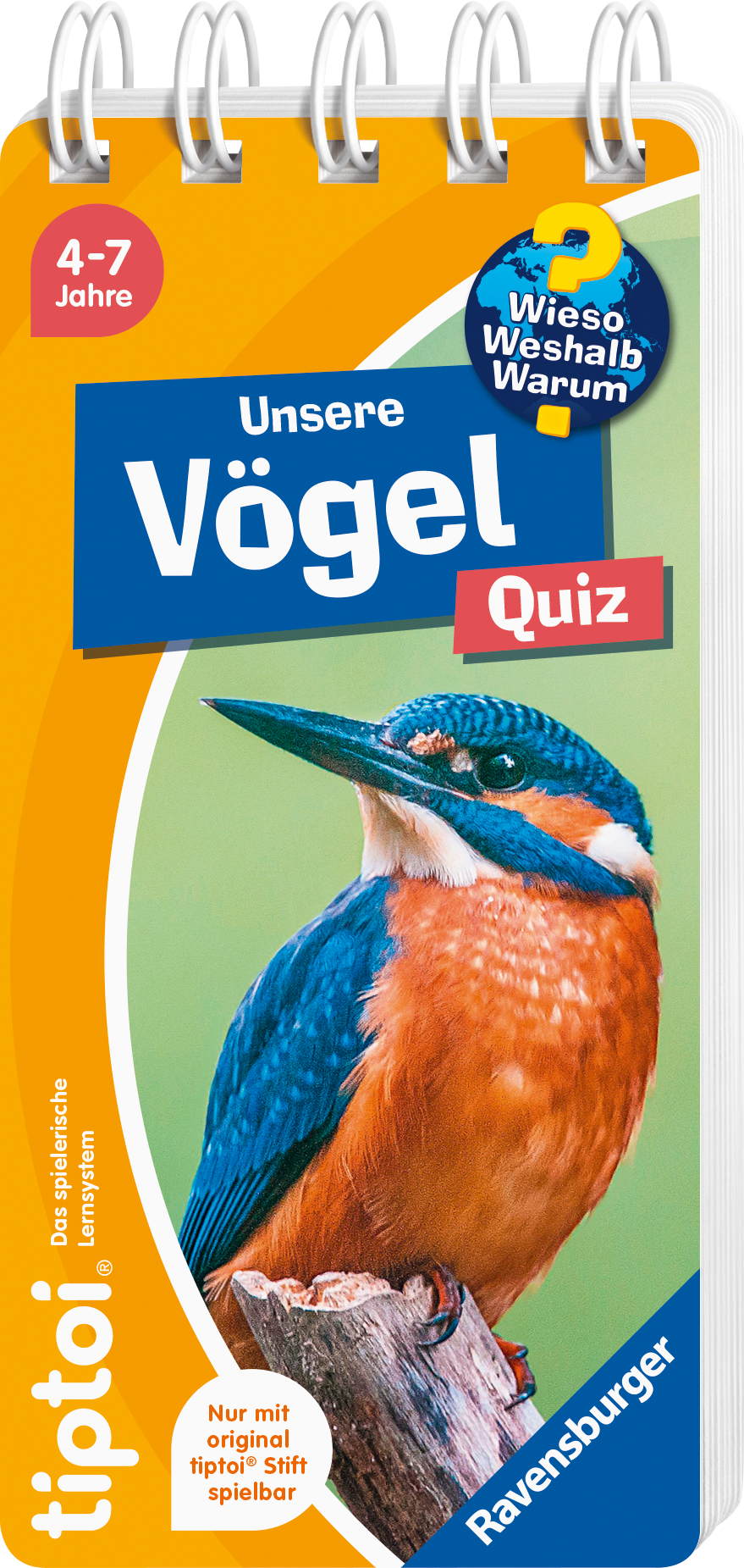 Ravensburger Buch tiptoi Wieso? Weshalb? Warum? Quiz Unsere Vögel 49315