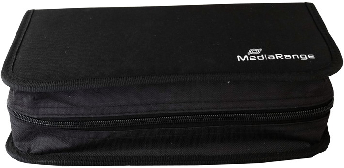 Mediarange Tasche Storage Wallet für 96 BD / CD / DVD in schwarz