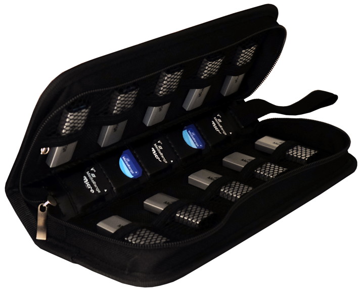 MediaRange USB und Speicherkarten Tasche schwarz BOX98 Ordnung und Schutz 