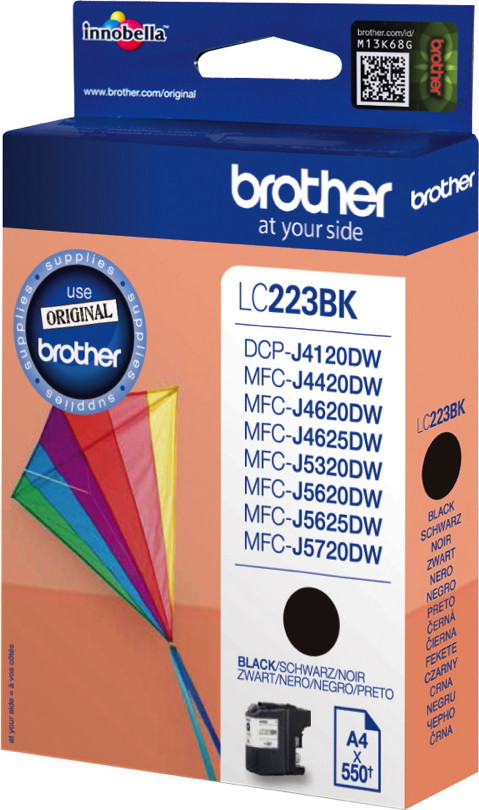Brother LC223 Tintenpatronen Multipack – Schwarz, Cyan, Magenta, Gelb Für DCP-J/MFC-J Drucker