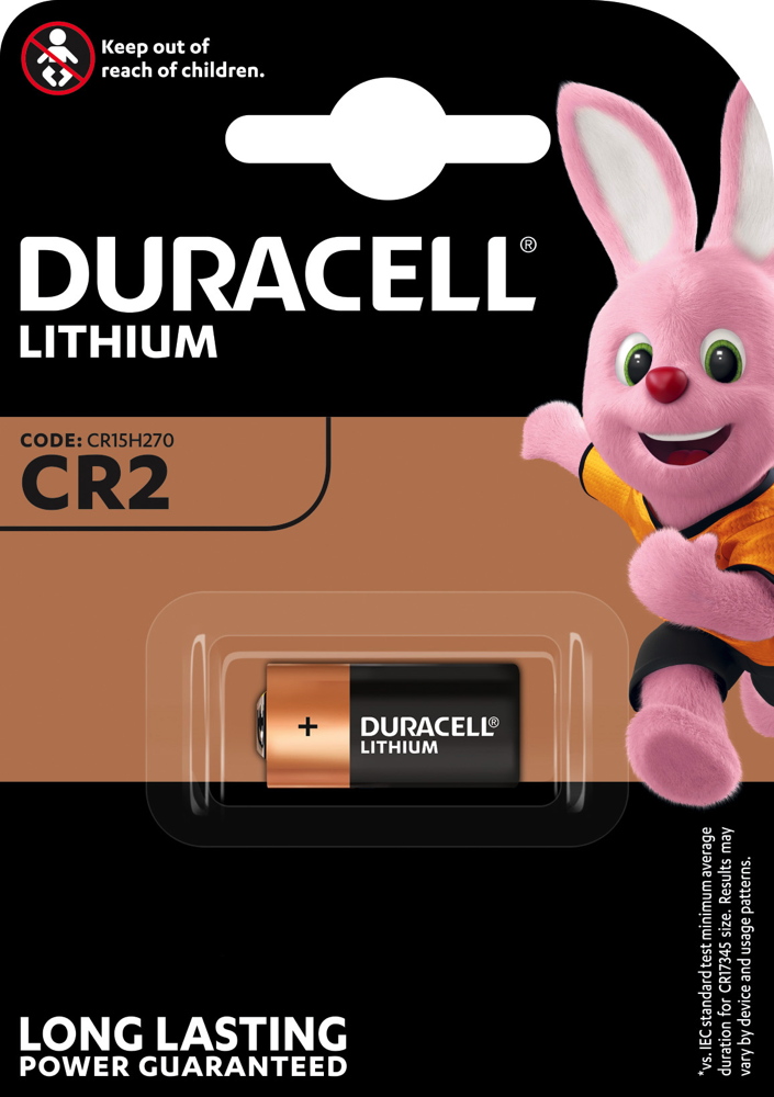 1 Duracell High Power CR2 / DLCR2 / CR17355 Lithium Batterie Blister