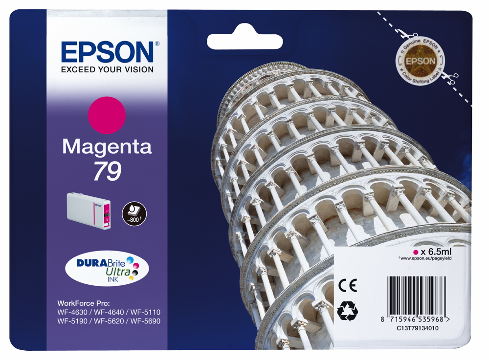 Epson Druckerpatrone Tinte 79 T7913 M magenta, rot