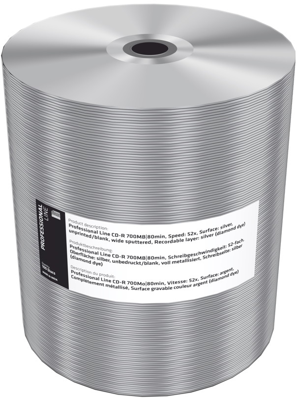 600 Professional Rohlinge CD-R diamant wide sputtered blank 80Min 700MB ...