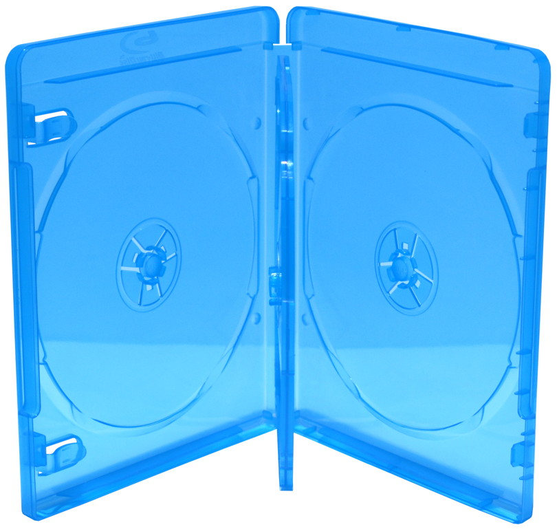 5 Blu-ray Hllen 3er Box 14 mm fr je 3 BD / CD / DVD blau