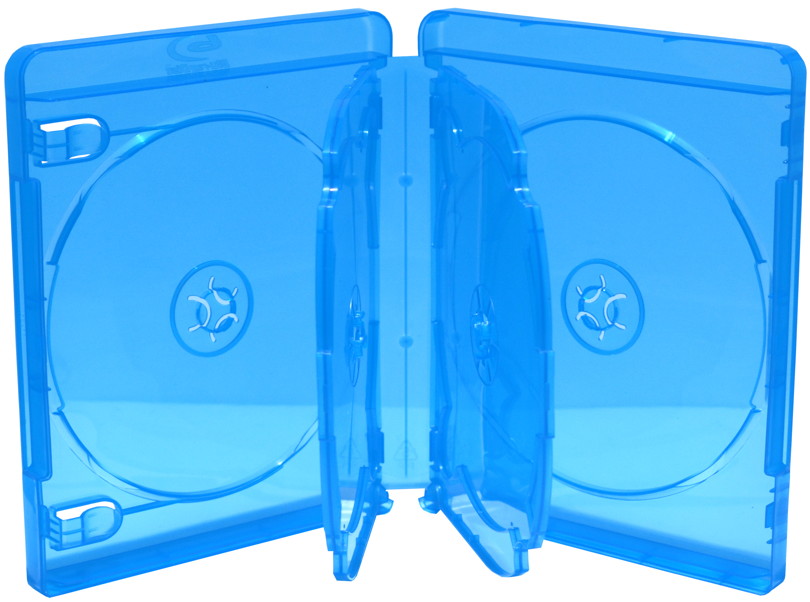 5 Blu-ray Hüllen 6er Box 22 mm für je 6 BD / CD / DVD blau