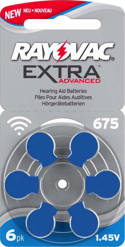 Luft Typ 675 1.45V Blister kQ 30x Varta Power One Hörgerätebatterie Zink