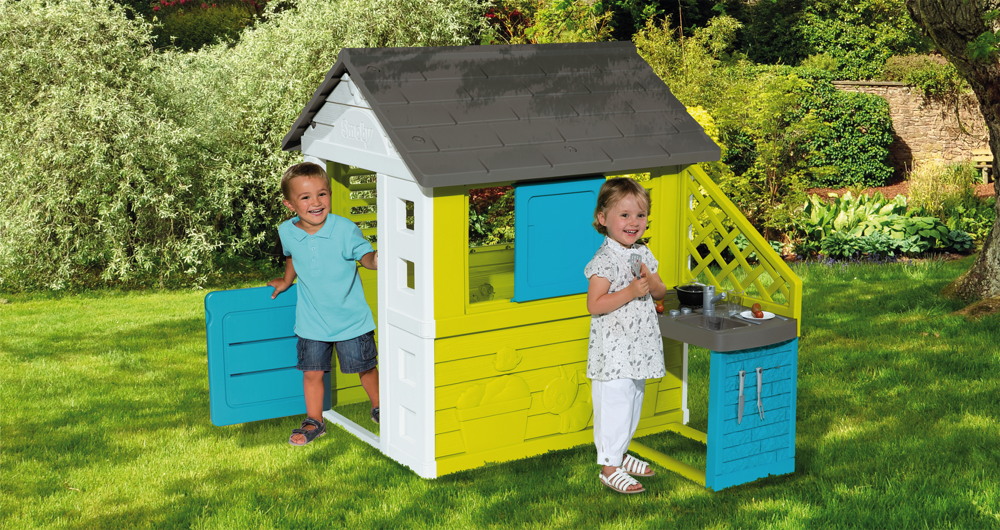 Smoby Outdoor Spielzeug Garten Spielhaus Pretty Haus mit