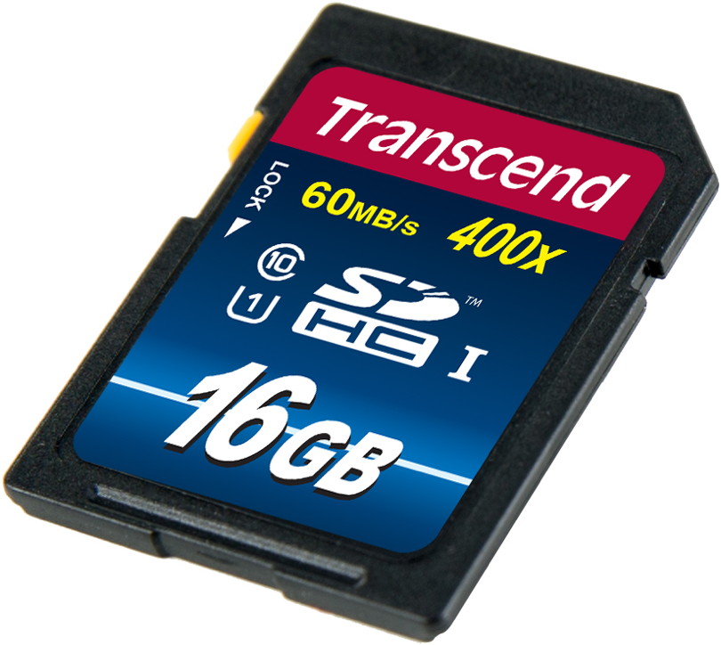 Transcend SDHC Karte 16GB Speicherkarte Premium 400x UHS-I Class 10