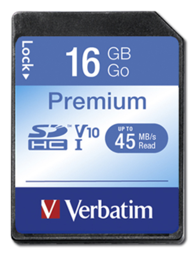 Carte Mémoire Micro SDHC Verbatim Pro U3 16 Go Class 10