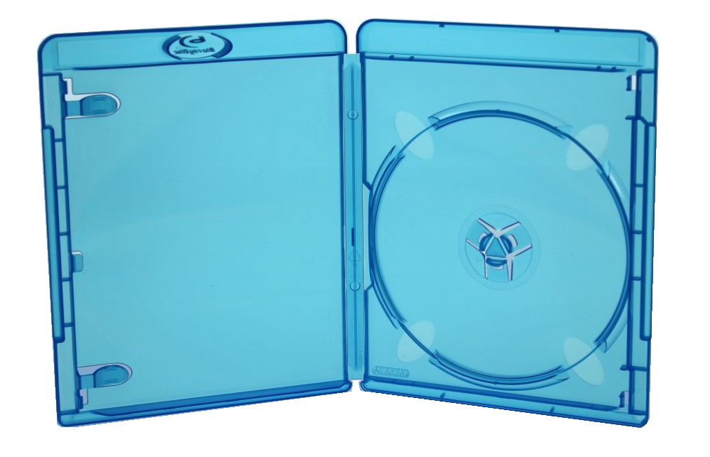 50 Amaray Blu-ray Hllen 1er Box 11 mm fr je 1 BD / CD / DVD blau