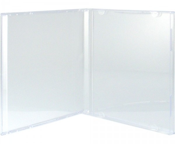 100 Professional Jewel Hüllen ohne Tray 10,4 mm für je 1 Tray transparent