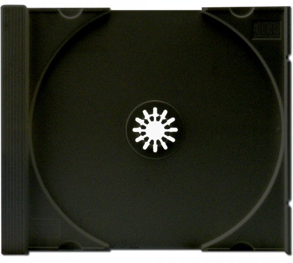 200 Professional Tray 1er für je 1 BD / CD / DVD schwarz