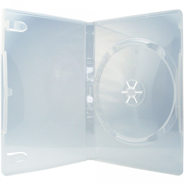 50 Professional DVD H�llen 1er Box 14 mm f�r je 1 BD / CD / DVD transparent