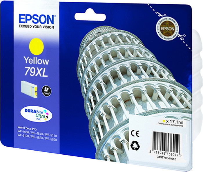 Epson Druckerpatrone Tinte 79 XL T7904 Y yellow, gelb