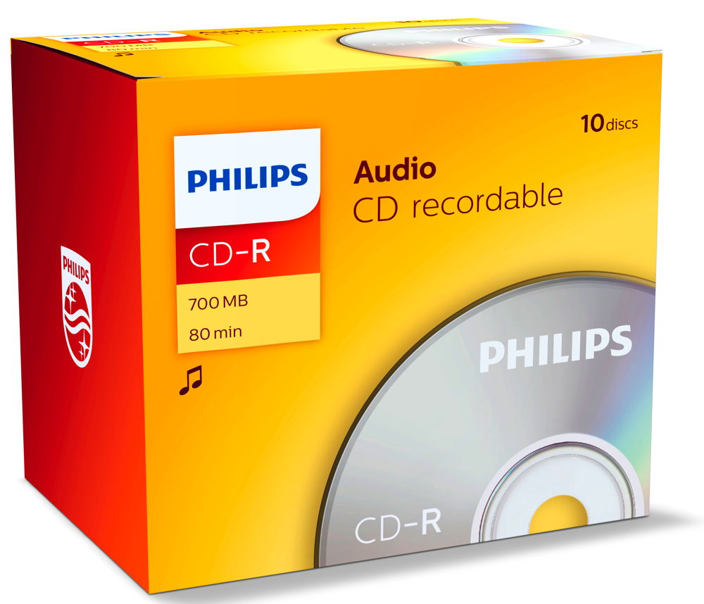 50 Philips Rohlinge CD-R Audio 80 Minuten Musik Jewelcase