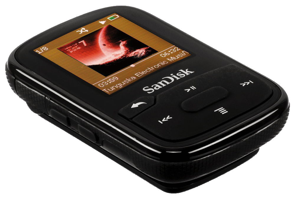 Sandisk MP3 Player Clip Sport Plus 16GB 1,44 Zoll Display Radio ...